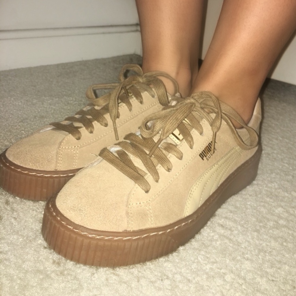 Puma suede platform sneakers